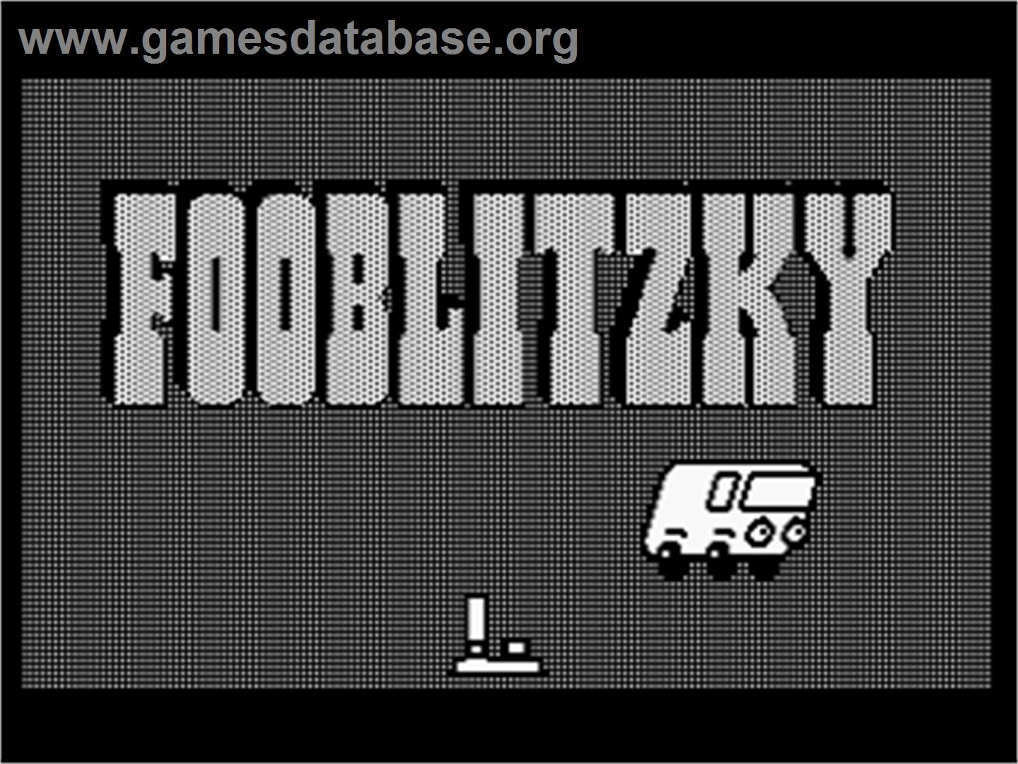 Fooblitzky - Atari 8-bit - Artwork - Title Screen