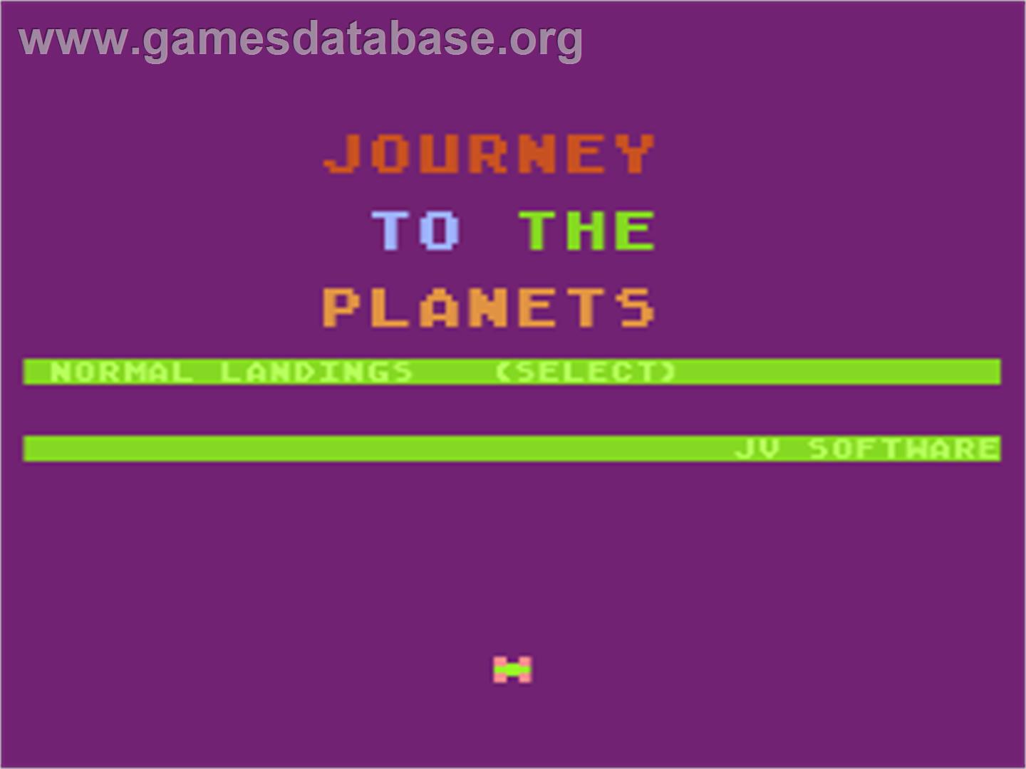 Journey to the Planets - Atari 8-bit - Artwork - Title Screen
