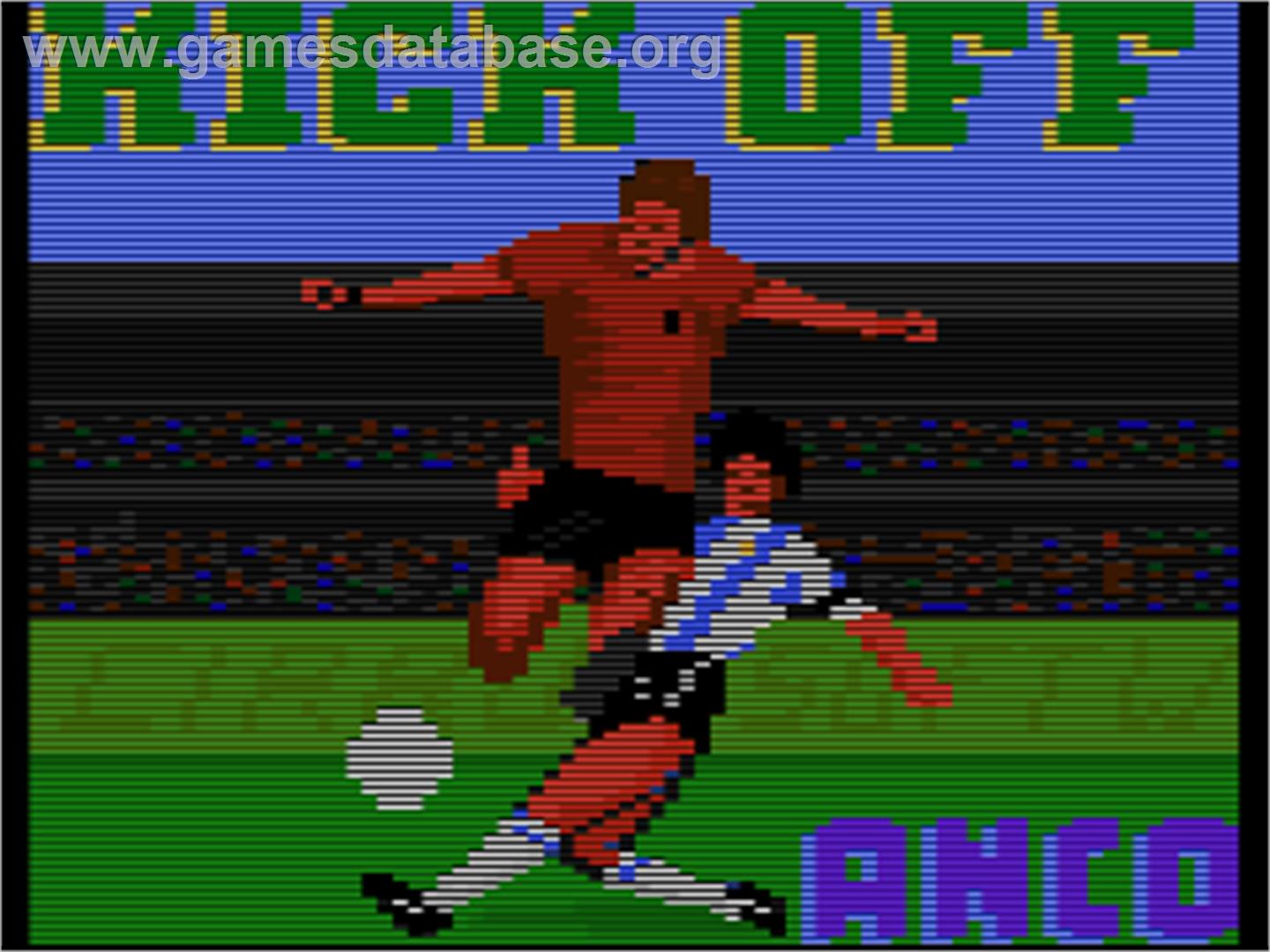 Kick Off - Atari 8-bit - Artwork - Title Screen