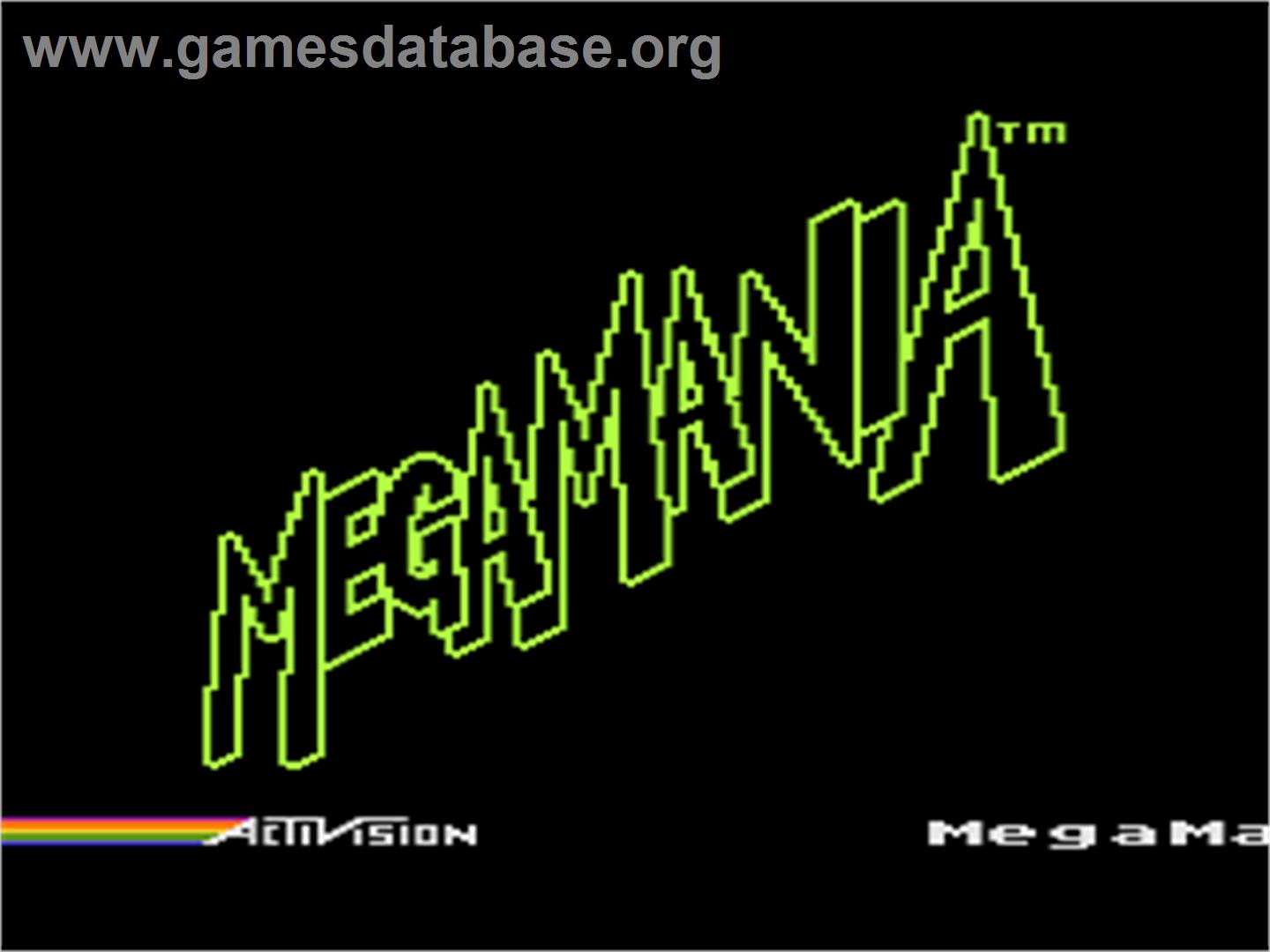 Megamania - Atari 8-bit - Artwork - Title Screen