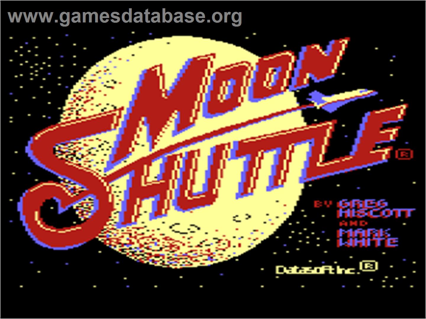 Moon Shuttle - Atari 8-bit - Artwork - Title Screen