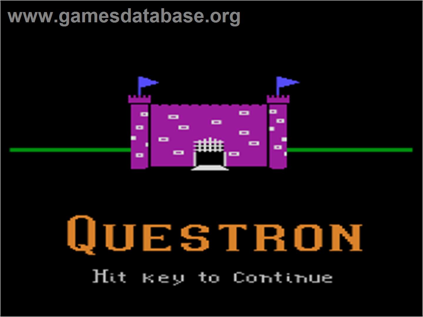 Questron - Atari 8-bit - Artwork - Title Screen