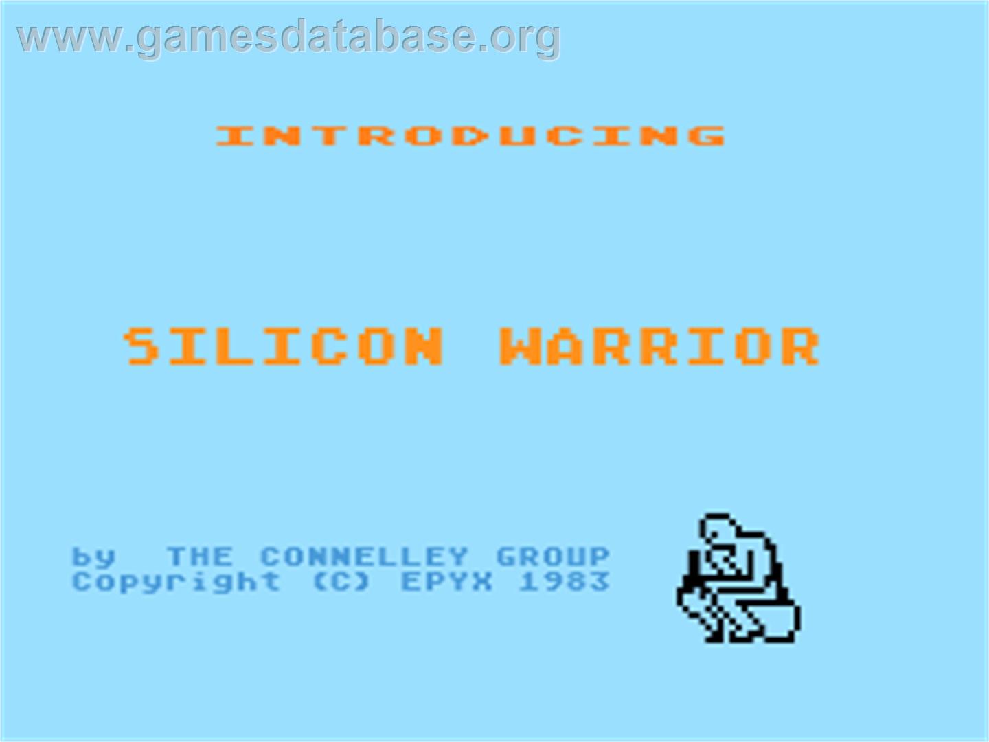 Silicon Warrior - Atari 8-bit - Artwork - Title Screen