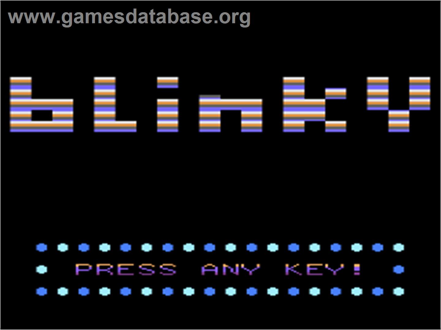 Slinky - Atari 8-bit - Artwork - Title Screen
