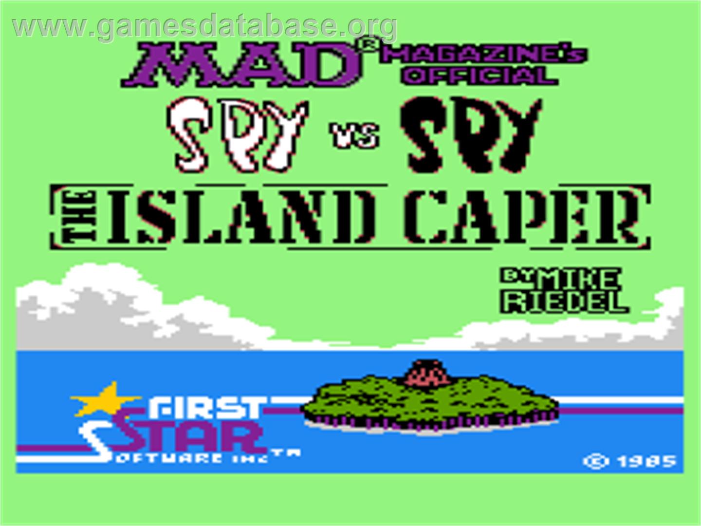 Spy vs. Spy II: The Island Caper - Atari 8-bit - Artwork - Title Screen