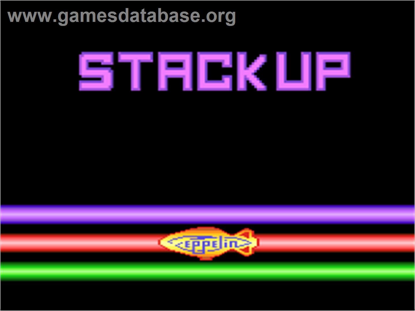 Stack Up - Atari 8-bit - Artwork - Title Screen