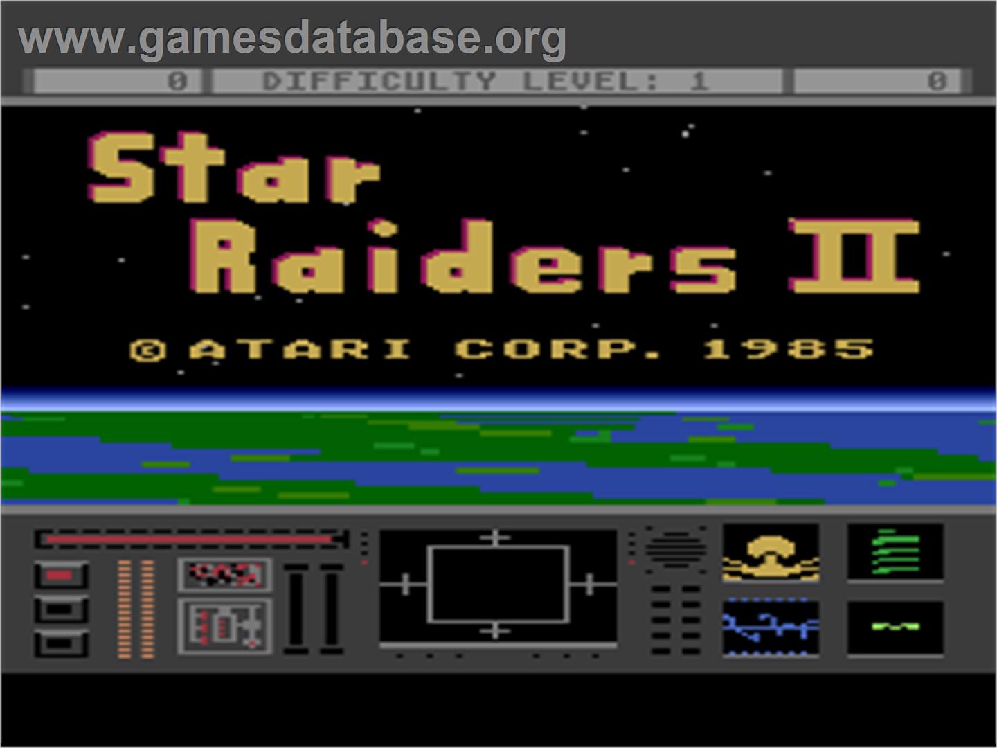 Star Raiders 2 - Atari 8-bit - Artwork - Title Screen