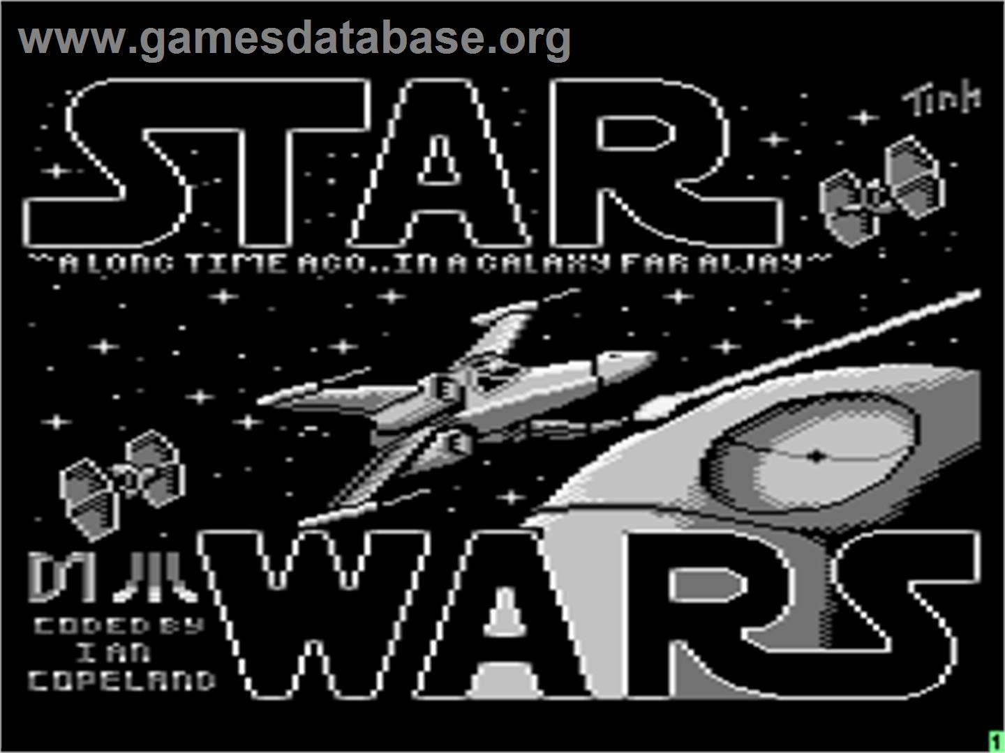 Star Wars - Atari 8-bit - Artwork - Title Screen