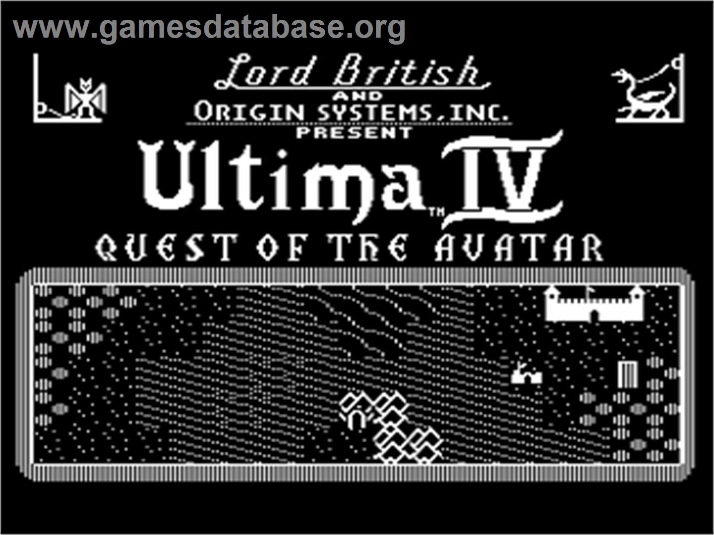 Ultima IV: Quest of the Avatar - Atari 8-bit - Artwork - Title Screen