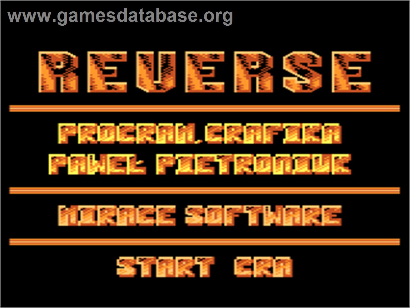 Universe - Atari 8-bit - Artwork - Title Screen