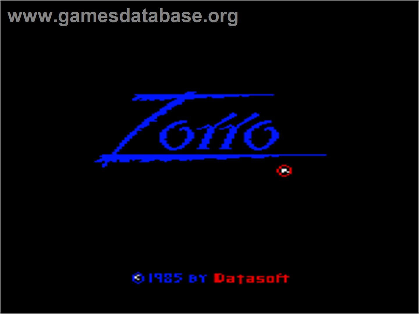 Zorro - Atari 8-bit - Artwork - Title Screen