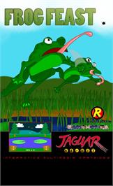 Box cover for Frog Feast on the Atari Jaguar.