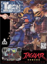 Box cover for Iron Soldier on the Atari Jaguar.
