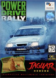 Box cover for Power Drive Rally on the Atari Jaguar.