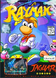 Box cover for Rayman on the Atari Jaguar.