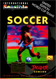 Box cover for Sensible Soccer: International Edition on the Atari Jaguar.