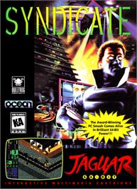 Box cover for Syndicate on the Atari Jaguar.