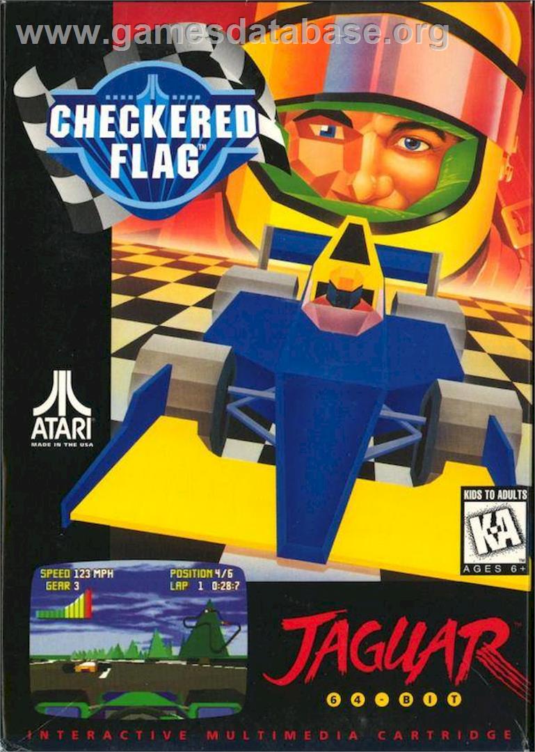 Checkered Flag - Atari Jaguar - Artwork - Box
