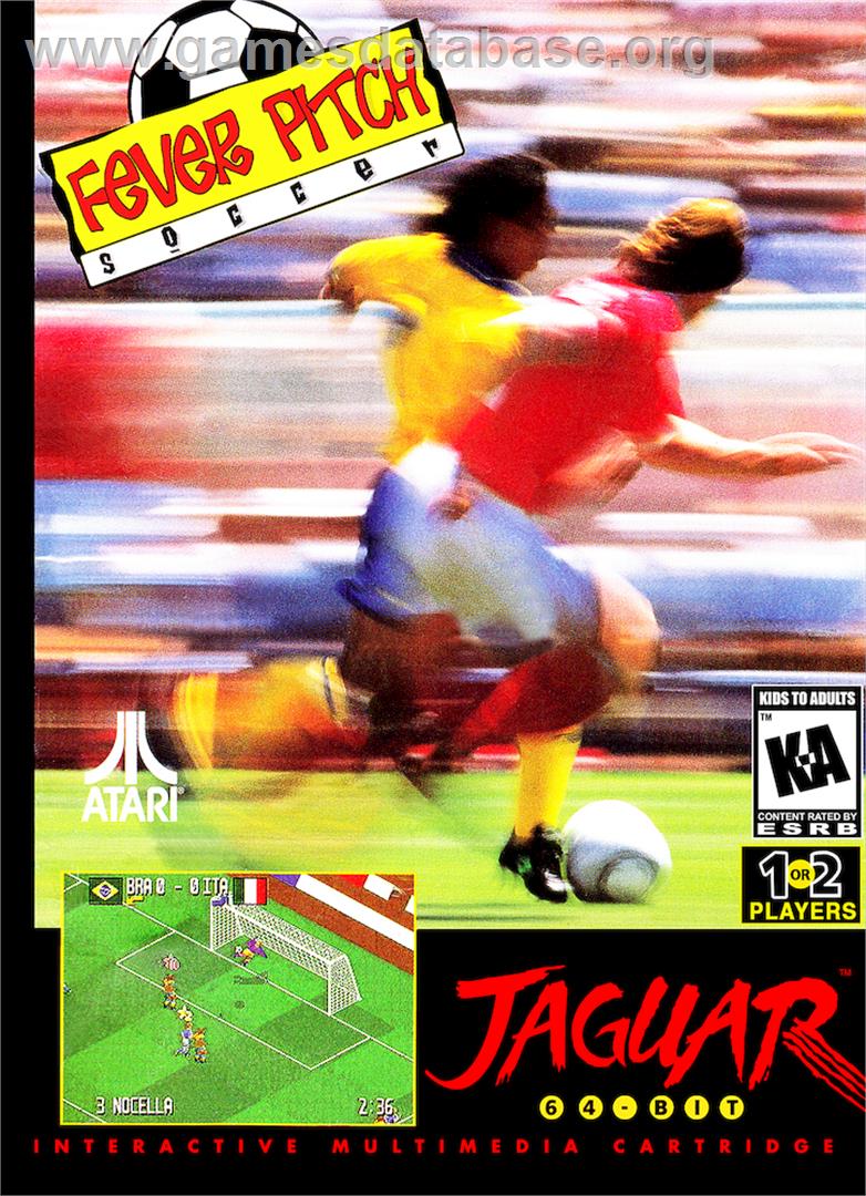 Fever Pitch Soccer - Atari Jaguar - Artwork - Box
