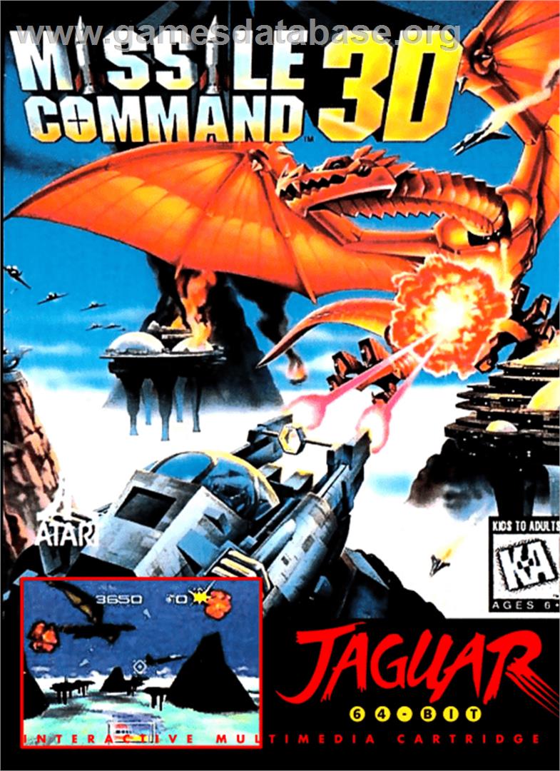 Missile Command 3D - Atari Jaguar - Artwork - Box
