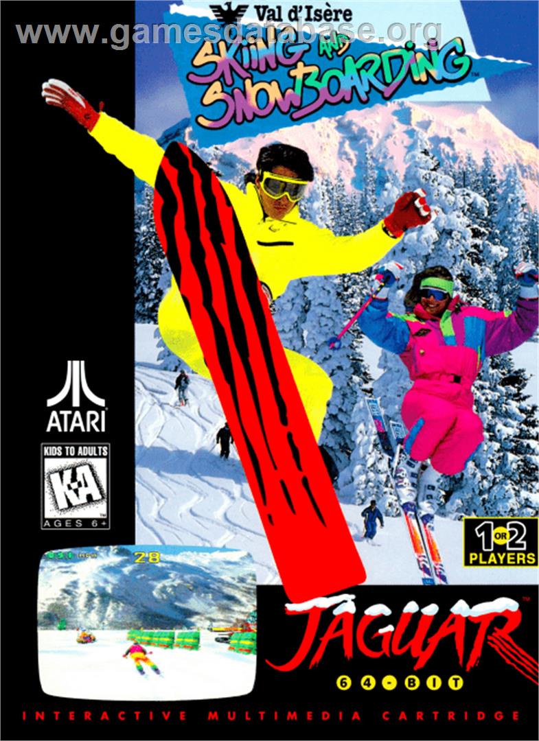 Val d'Isère Skiing and Snowboarding - Atari Jaguar - Artwork - Box