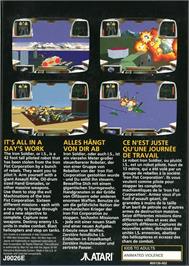 Box back cover for Iron Soldier on the Atari Jaguar.