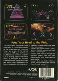 Box back cover for Tempest 2000 on the Atari Jaguar.