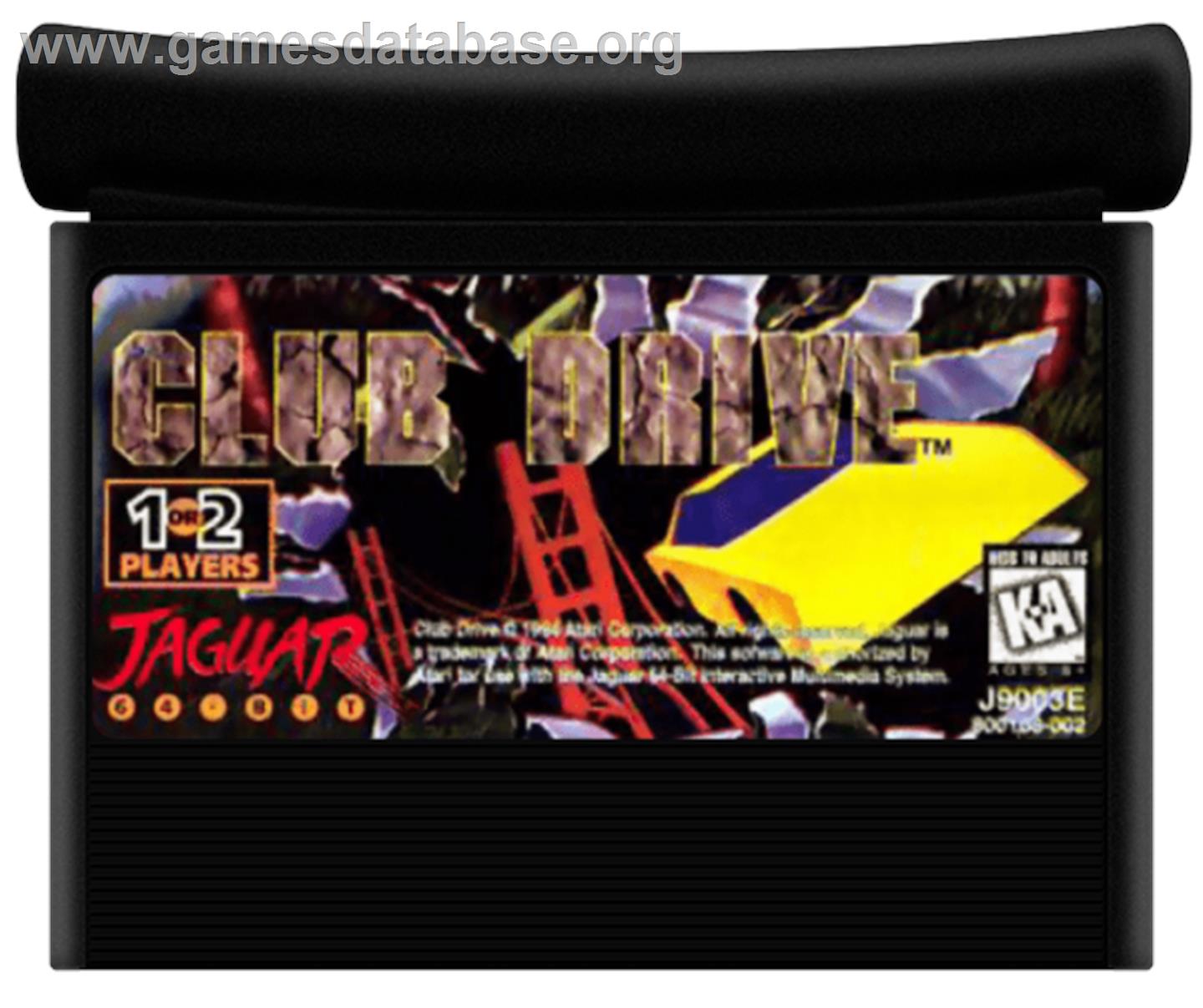 Club Drive - Atari Jaguar - Artwork - Cartridge