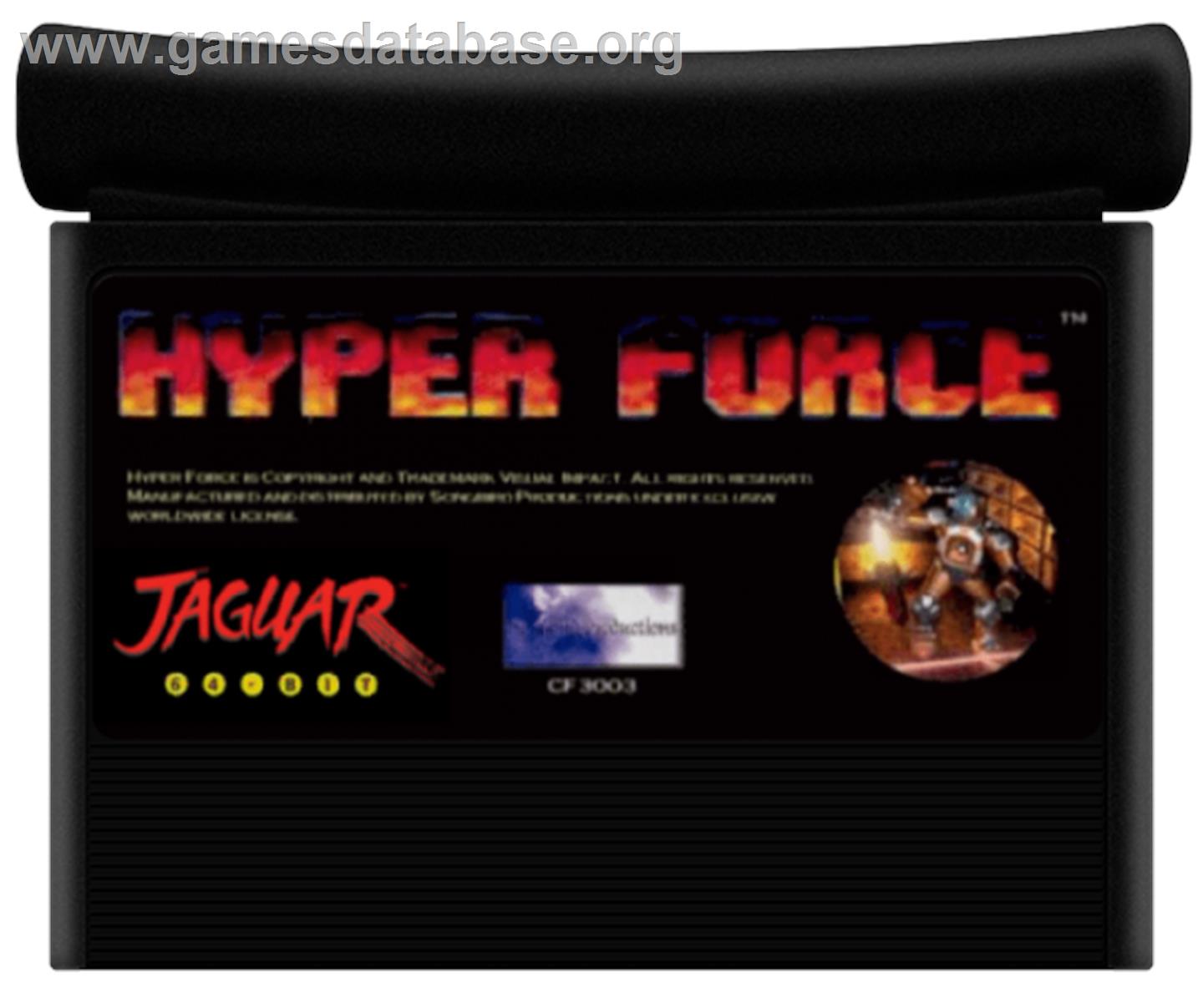 Hyper Force - Atari Jaguar - Artwork - Cartridge