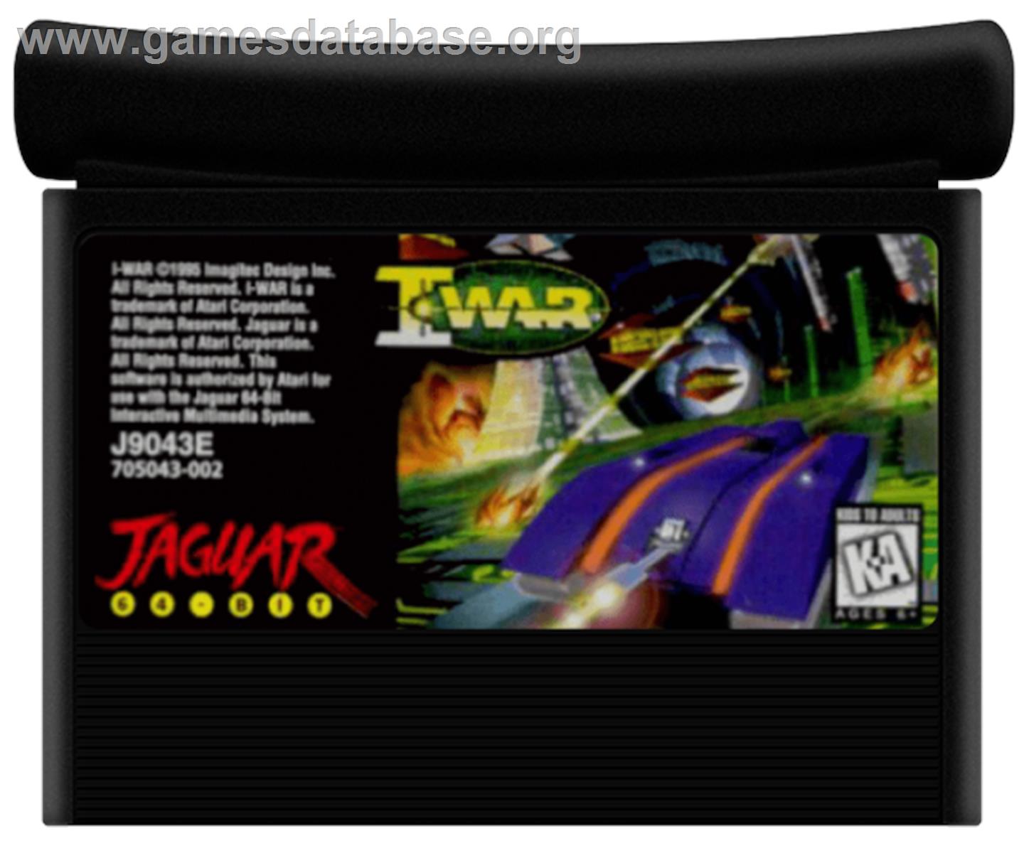 I-War - Atari Jaguar - Artwork - Cartridge