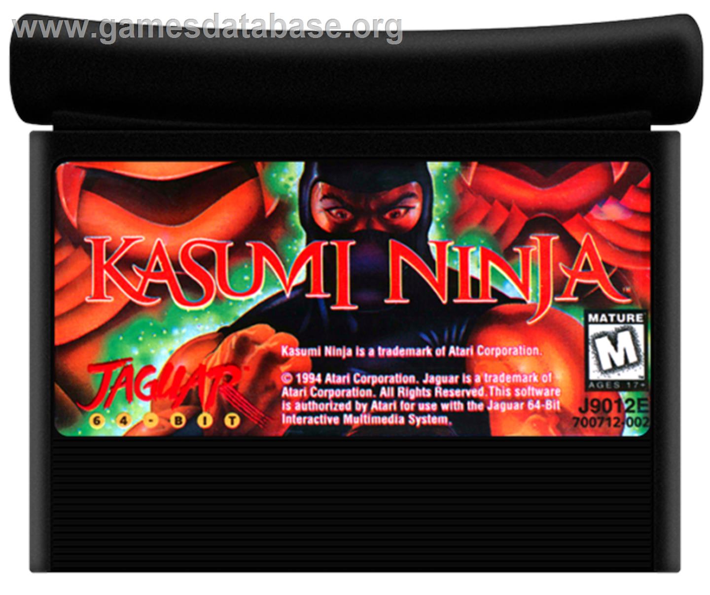 Kasumi Ninja - Atari Jaguar - Artwork - Cartridge