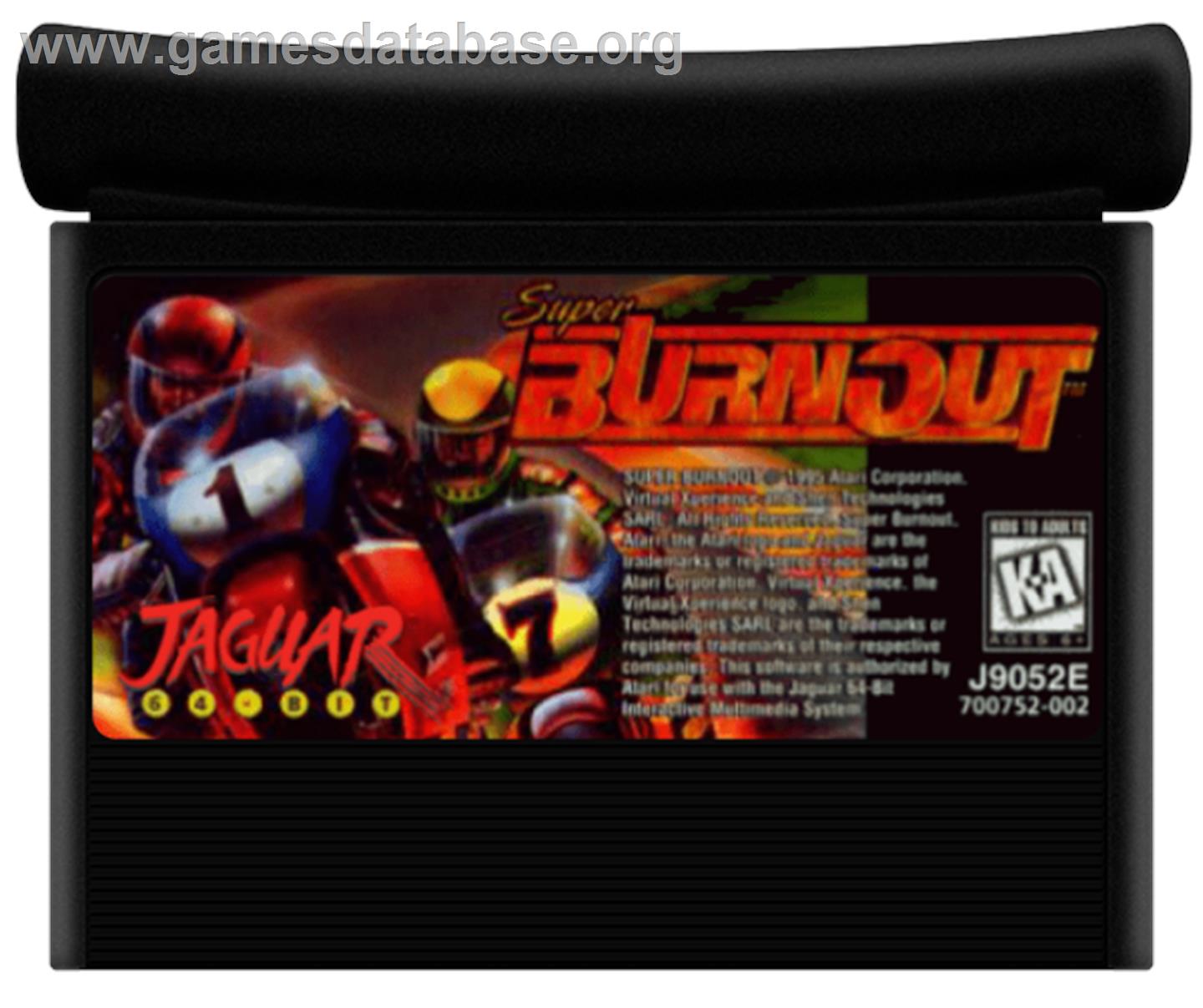 Super Burnout - Atari Jaguar - Artwork - Cartridge