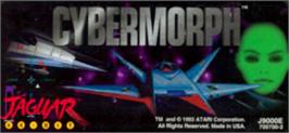 Top of cartridge artwork for Cybermorph on the Atari Jaguar.