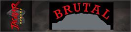 Arcade Cabinet Marquee for Brutal Sports Football.