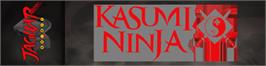 Arcade Cabinet Marquee for Kasumi Ninja.