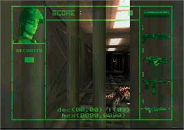 In game image of Alien vs. Predator on the Atari Jaguar.
