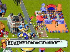 In game image of Theme Park on the Atari Jaguar.