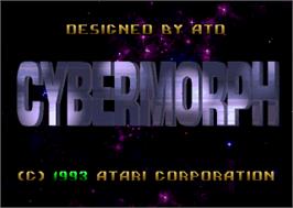 Title screen of Cybermorph on the Atari Jaguar.