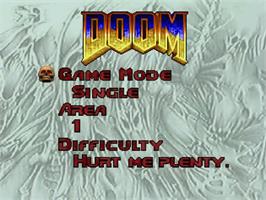 Title screen of Doom on the Atari Jaguar.