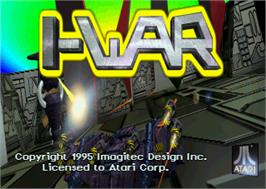 Title screen of I-War on the Atari Jaguar.
