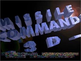 Title screen of Missile Command 3D on the Atari Jaguar.