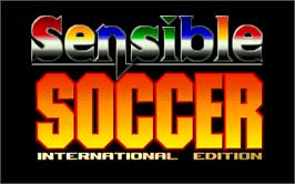 Title screen of Sensible Soccer: International Edition on the Atari Jaguar.