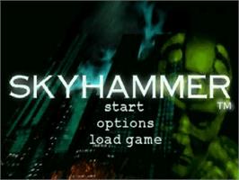 Title screen of Skyhammer on the Atari Jaguar.