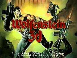 Title screen of Wolfenstein 3D on the Atari Jaguar.