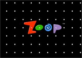 Title screen of Zoop on the Atari Jaguar.