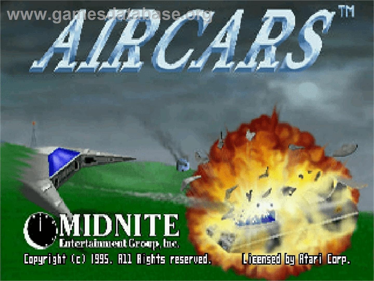 AirCars - Atari Jaguar - Artwork - Title Screen