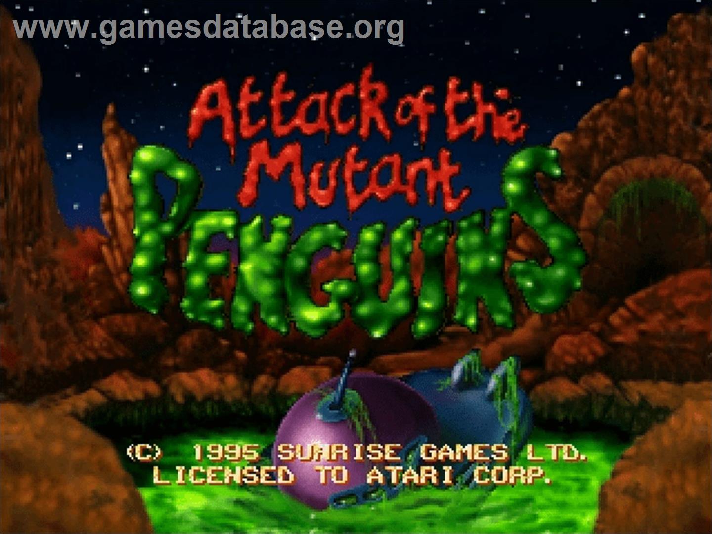 Attack of the Mutant Penguins - Atari Jaguar - Artwork - Title Screen