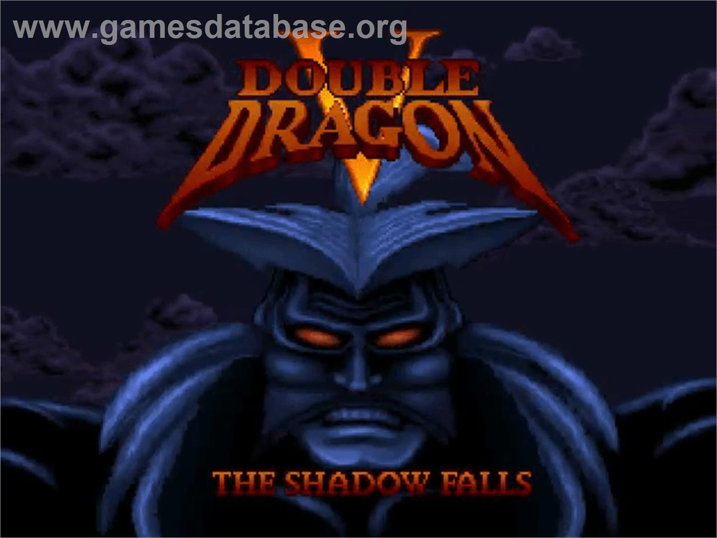 Double Dragon V: The Shadow Falls - Atari Jaguar - Artwork - Title Screen