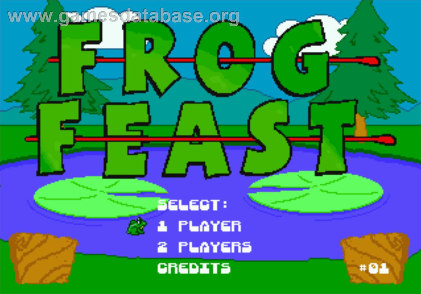 Frog Feast - Atari Jaguar - Artwork - Title Screen