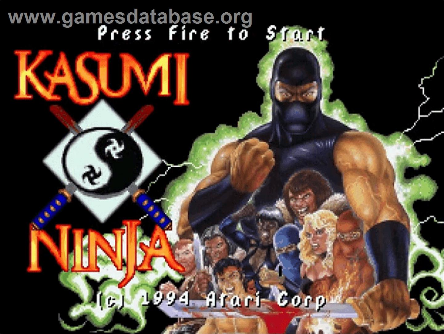 Kasumi Ninja - Atari Jaguar - Artwork - Title Screen